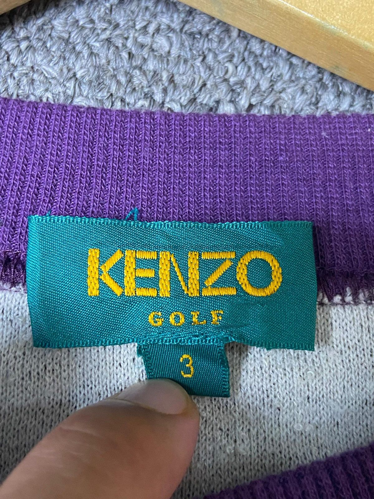 Japanese Brand × Kenzo × Vintage KENZO GOLF Embroidered Colourblock Sweatshirt (118) Size US S / EU 44-46 / 1 - 8 Thumbnail