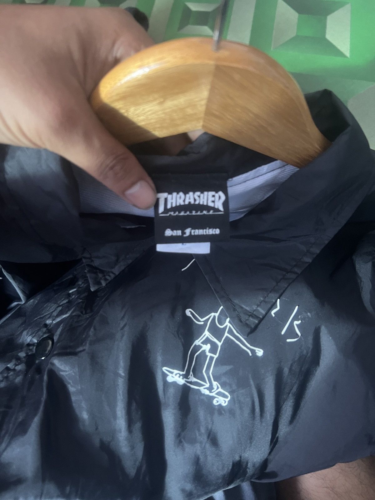 Thrasher Trasher Black Jacket Size US L / EU 52-54 / 3 - 3 Thumbnail