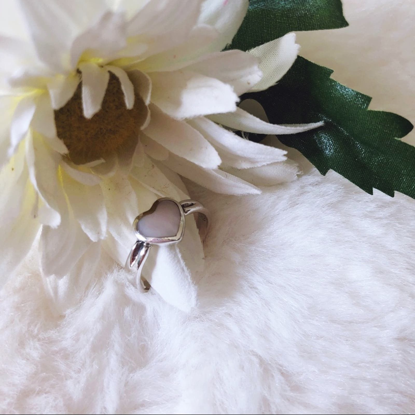 Other Sterling Silver Heart-Shaped Ring Size ONE SIZE - 5 Thumbnail