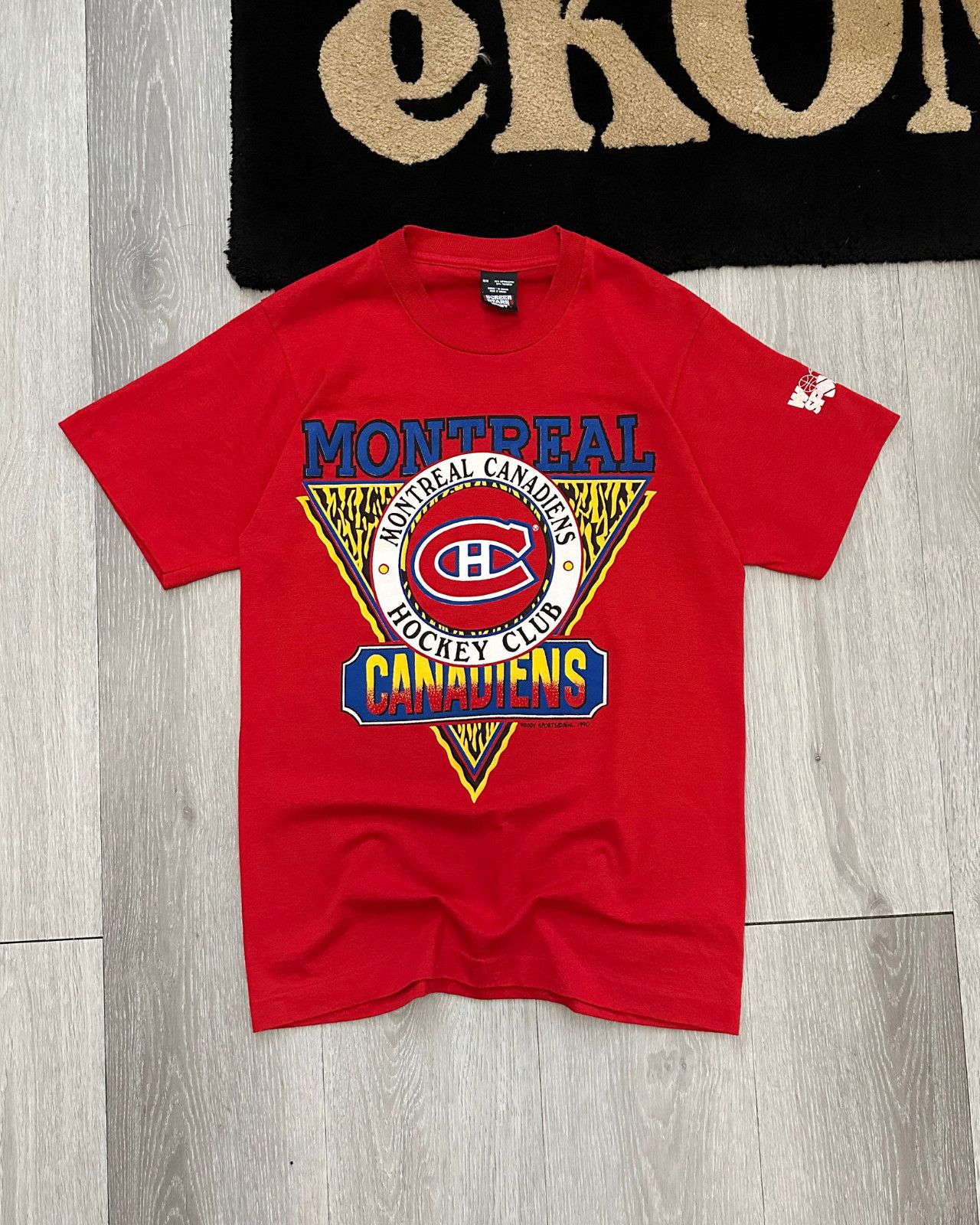NHL × Vintage Vintage 1990 Montreal Canadians NHL T-Shirt - Size Medium Size US M / EU 48-50 / 2 - 1 Thumbnail
