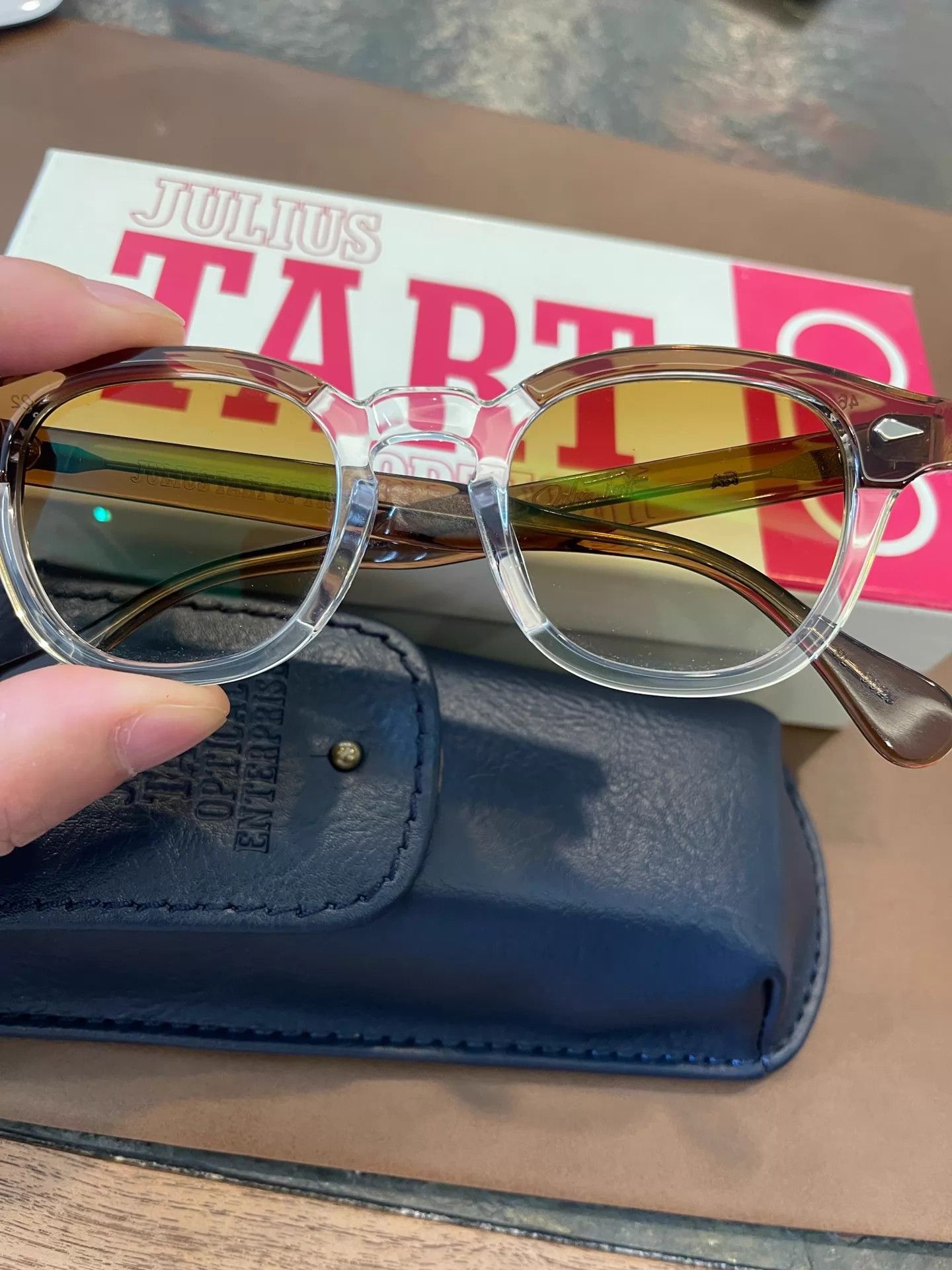 Julius JULIUS TART Japanese Handmade Dyed Gradient Warm Frames 46□22 Size ONE SIZE - 3 Thumbnail