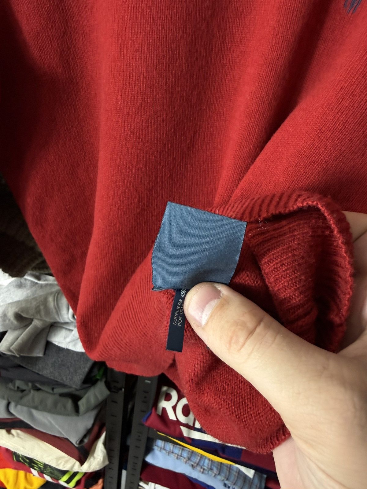Polo Ralph Lauren Vintage Polo Ralph Lauren Wool Sweater Red Crewneck Knit Size US S / EU 44-46 / 1 - 9 Thumbnail