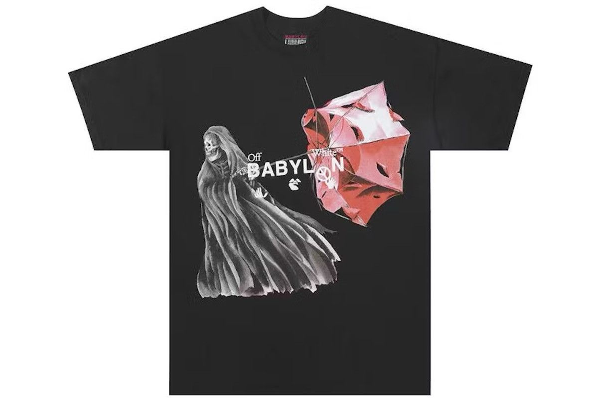 Babylon × Off-White Off-White x Babylon Reaper T-shirt Black Size US L / EU 52-54 / 3 - 1 Thumbnail