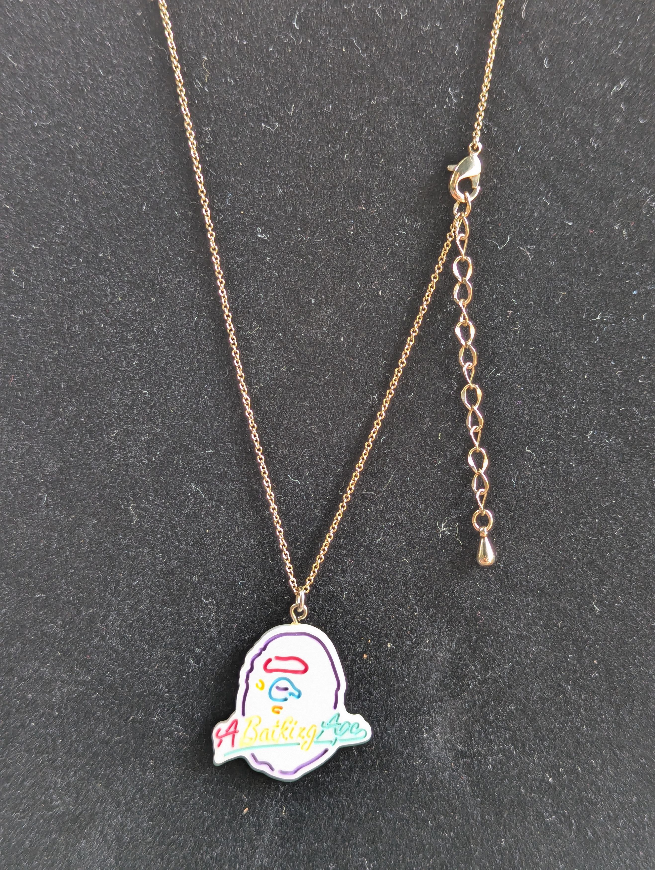 Bape BAPE Neon Ape Head Necklace Size ONE SIZE - 4 Thumbnail