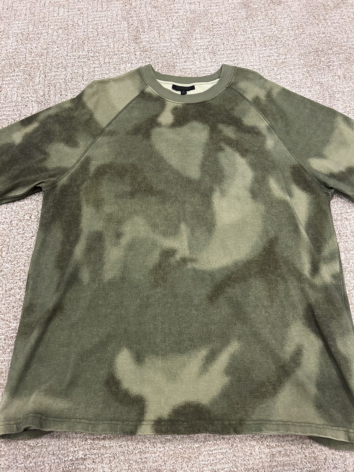 image of Yeezy Season 3 Short Sleeve T Shirt in Camo, Men's (Size Medium)