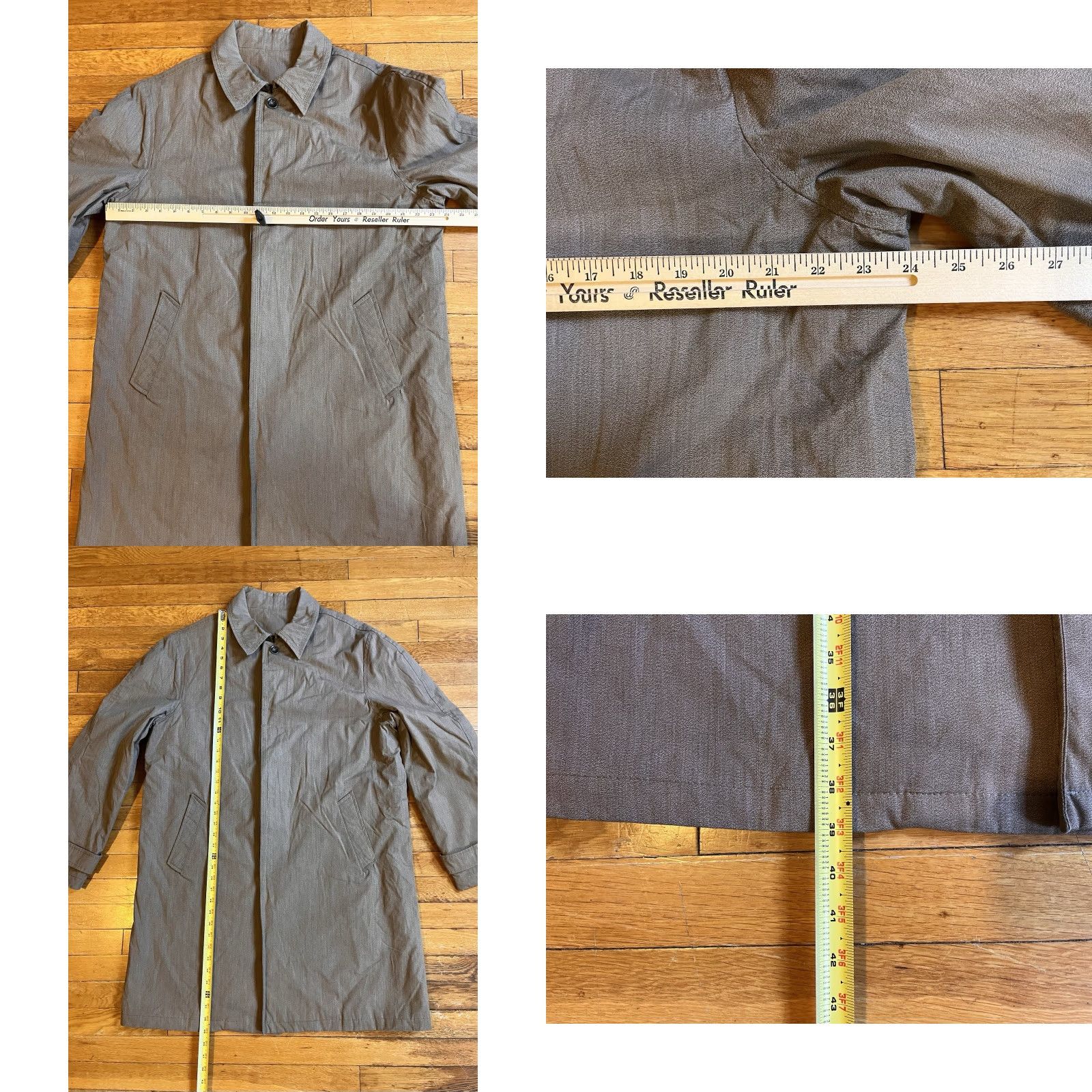 Les Copains Les Copains Trench Coat Men 50 Beige Hidden Placket Mid Length Coat, Quilted Lined, Italy, Designer, Classic, 20th? 50 Size US M / EU 48-50 / 2 - 9 Thumbnail