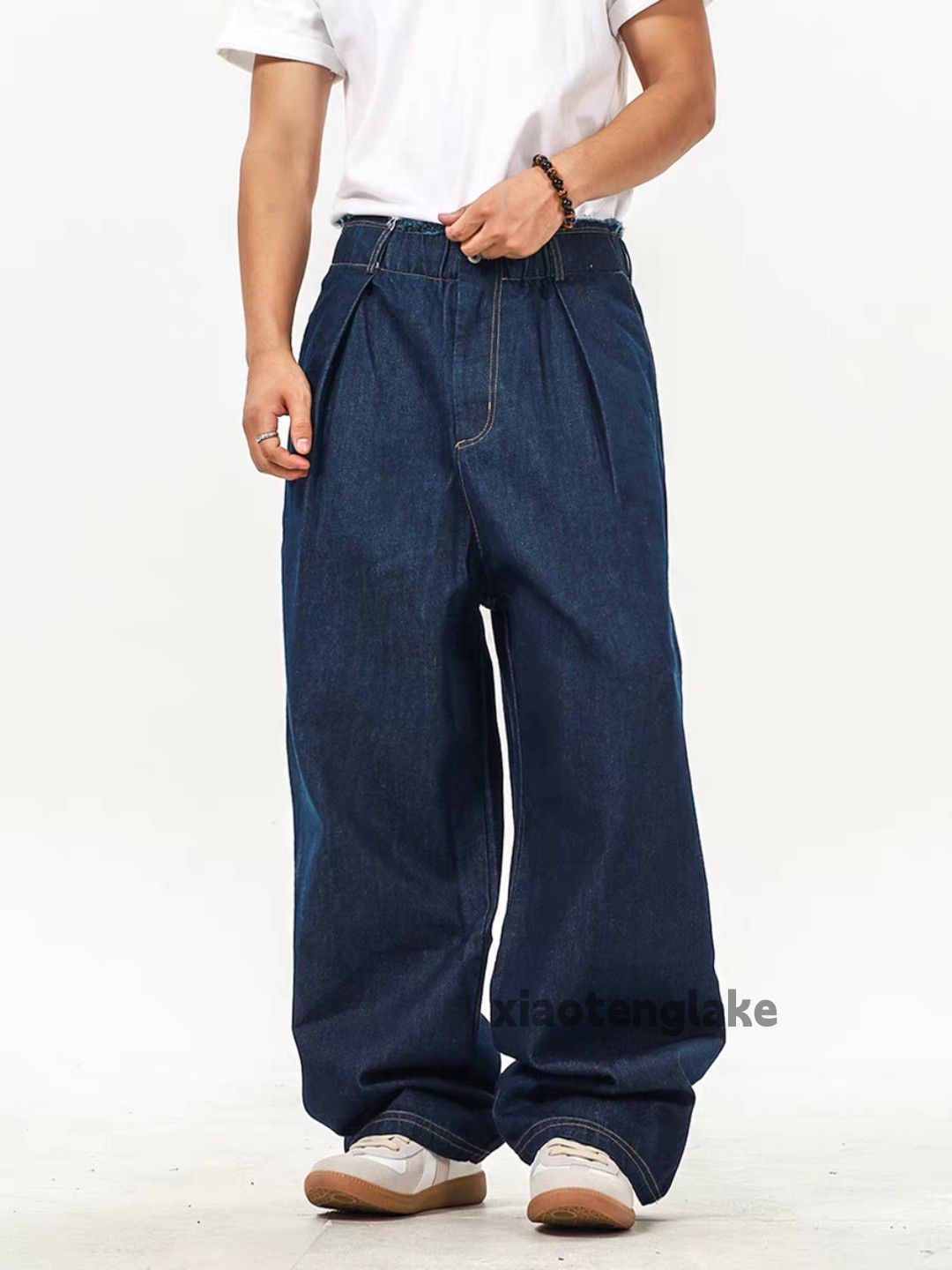 Jean Unisex outdoor utility loose baggy pleated yuppie jeans Size US 28 / EU 44 - 1 Thumbnail