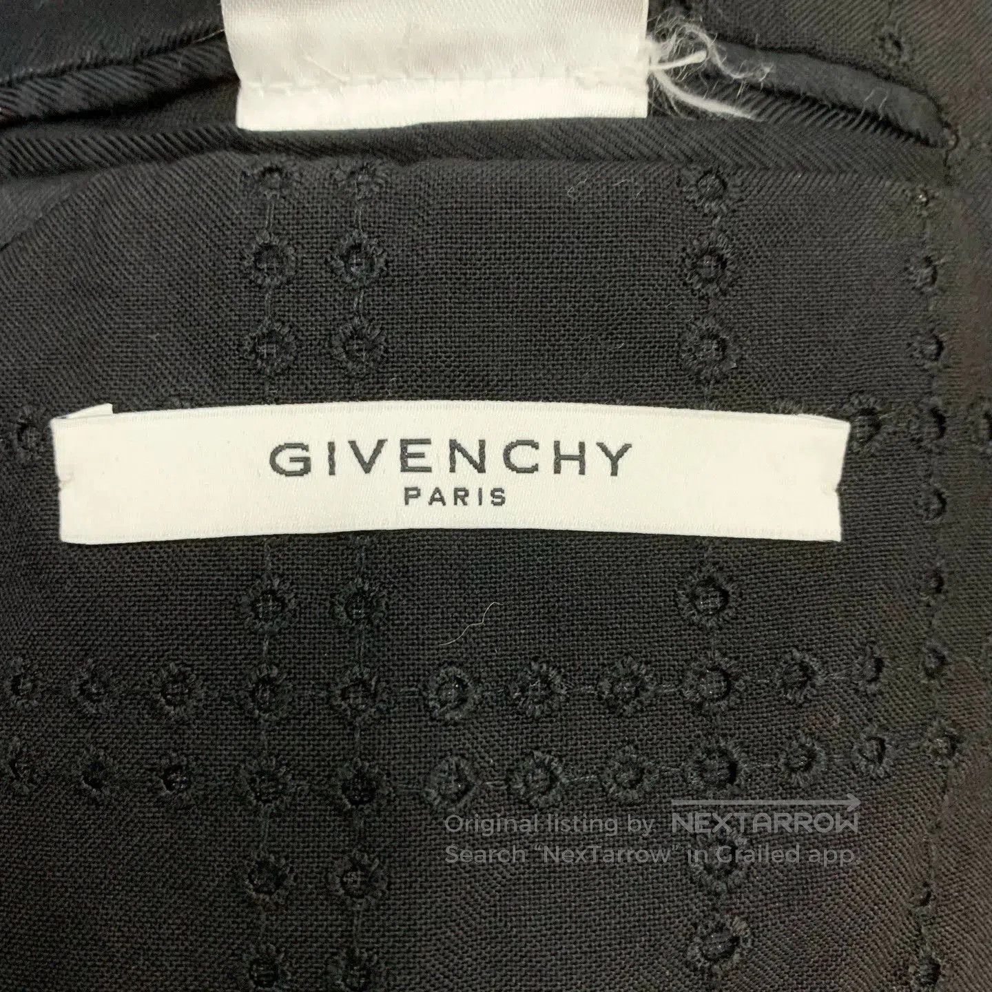 Givenchy givenchy black hollowed wool blazer coat. Size US L / EU 52-54 / 3 - 4 Thumbnail