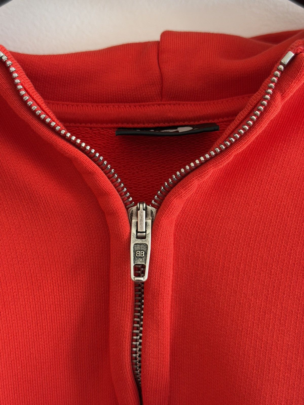 Balenciaga × Under Armour *RARE* BALENCIAGA DEMNA UNDER ARMOUR REGULAR FIT HOODIE RED Size US XXS / EU 40 - 7 Thumbnail