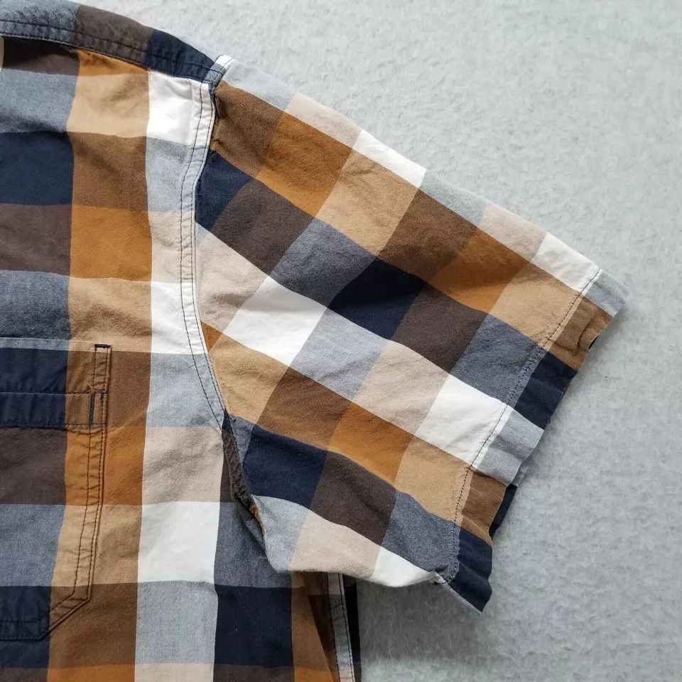 Carhartt Carhart Shirt Mens 2XL Check Button Up Short Sleeve Pocket Size US XXL / EU 58 / 5 - 3 Thumbnail