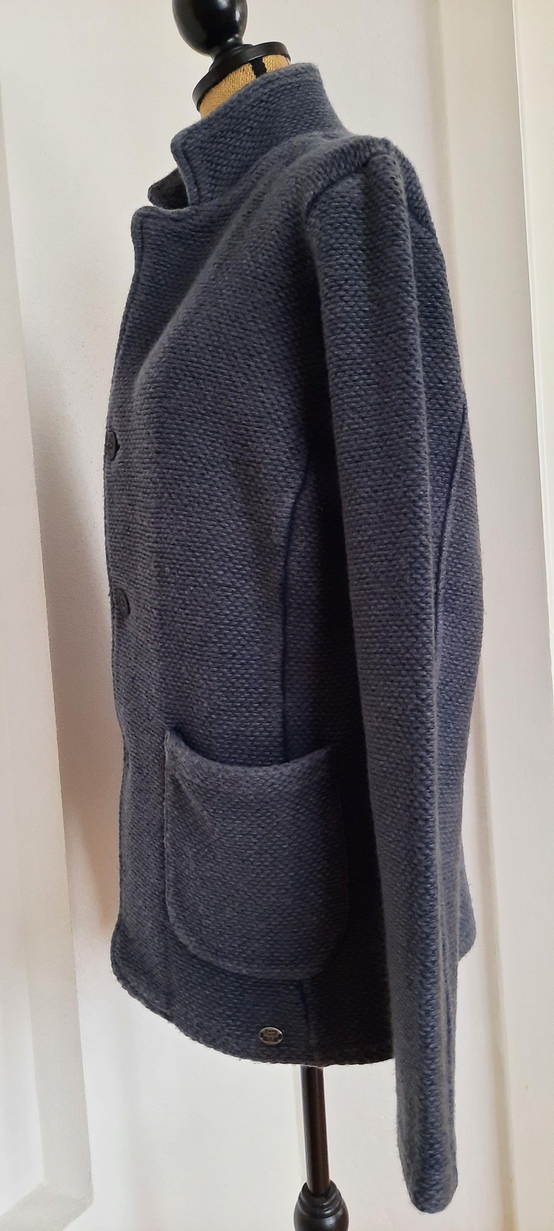 GAS GAS Men's Cardigan Wool Jacket Blue 48 Size US M / EU 48-50 / 2 - 7 Thumbnail