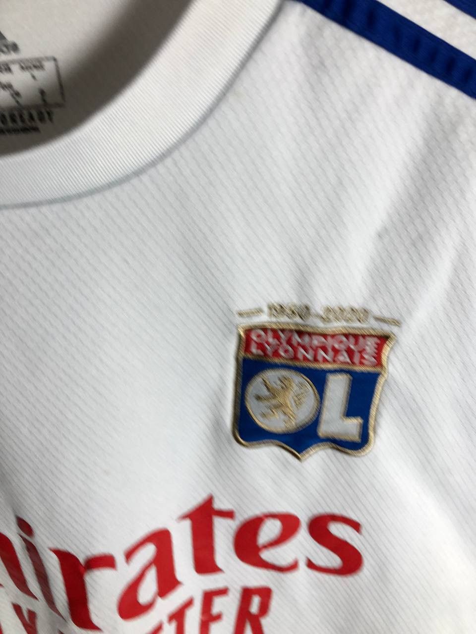 Adidas VINTAGE ADIDAS OLYMPIQUE LYONNAISE LYON FRANCE SOCCER JERSEY Size US L / EU 52-54 / 3 - 4 Thumbnail