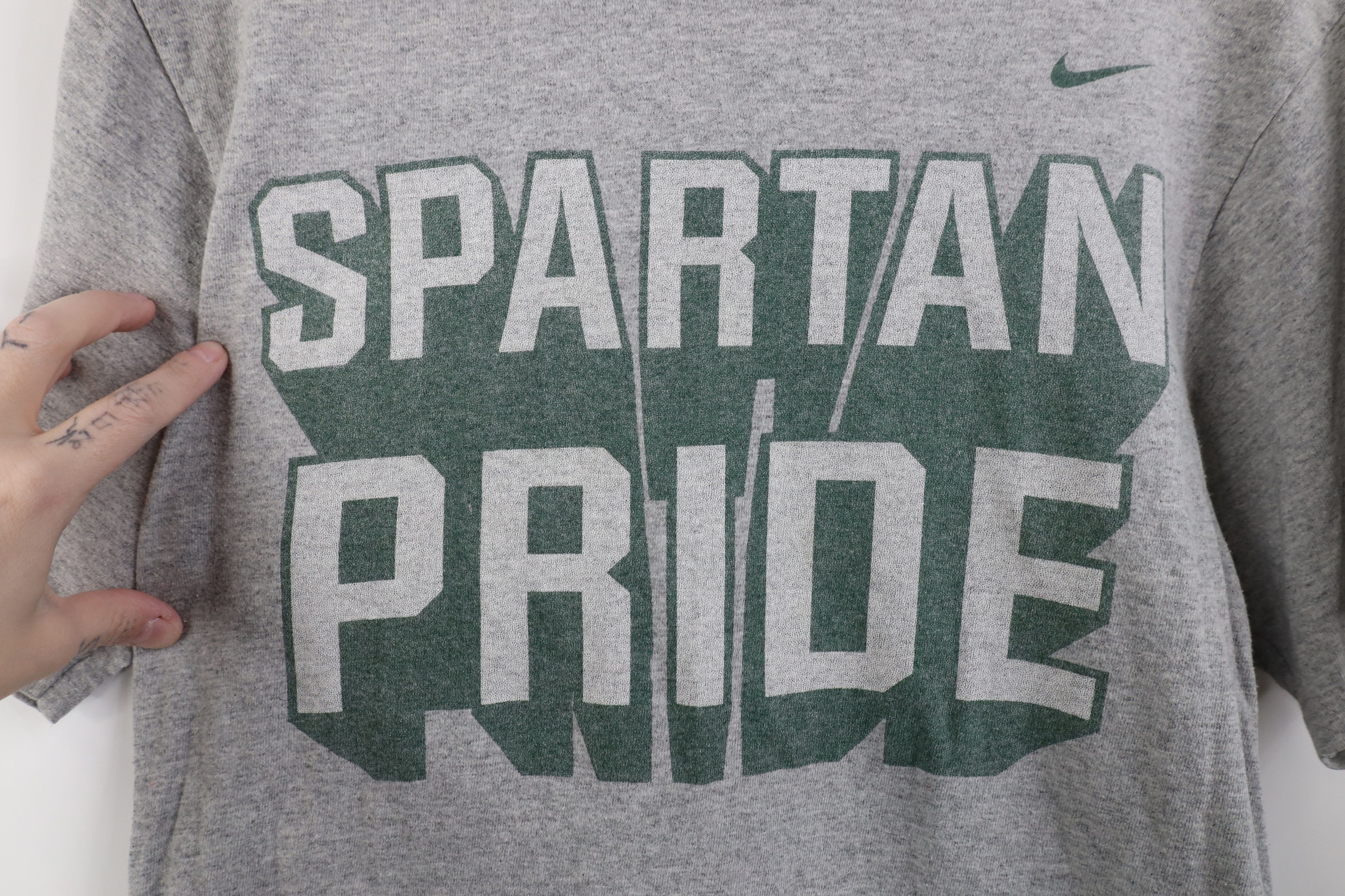 Nike Vintage Nike Spartan Pride Michigan State University T-Shirt Size US S / EU 44-46 / 1 - 6 Thumbnail