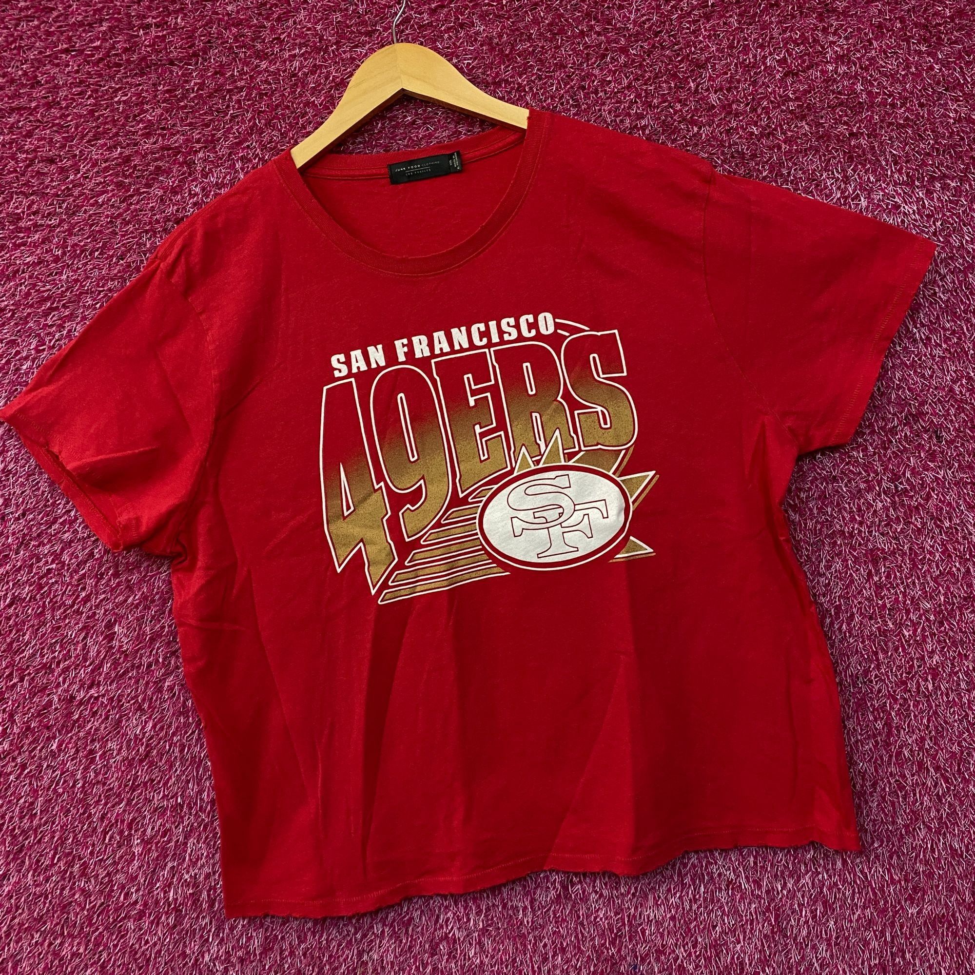Junk Food Junk Food NFL San Francisco 49ers Women Red Short Top 2XL Size XXL / US 16-18 / IT 52-54 - 3 Thumbnail