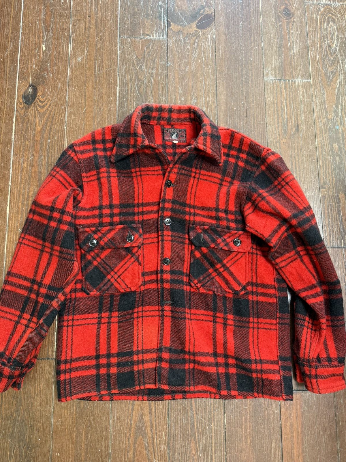 Vintage Vintage Wool Shirt Jacket Size US M / EU 48-50 / 2 - 2 Thumbnail