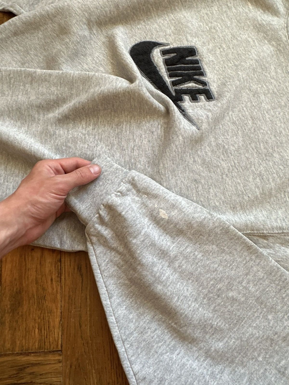 Nike × Vintage Vintage Nike y2k trapper oversized work style sweatshirt Size US XL / EU 56 / 4 - 9 Thumbnail