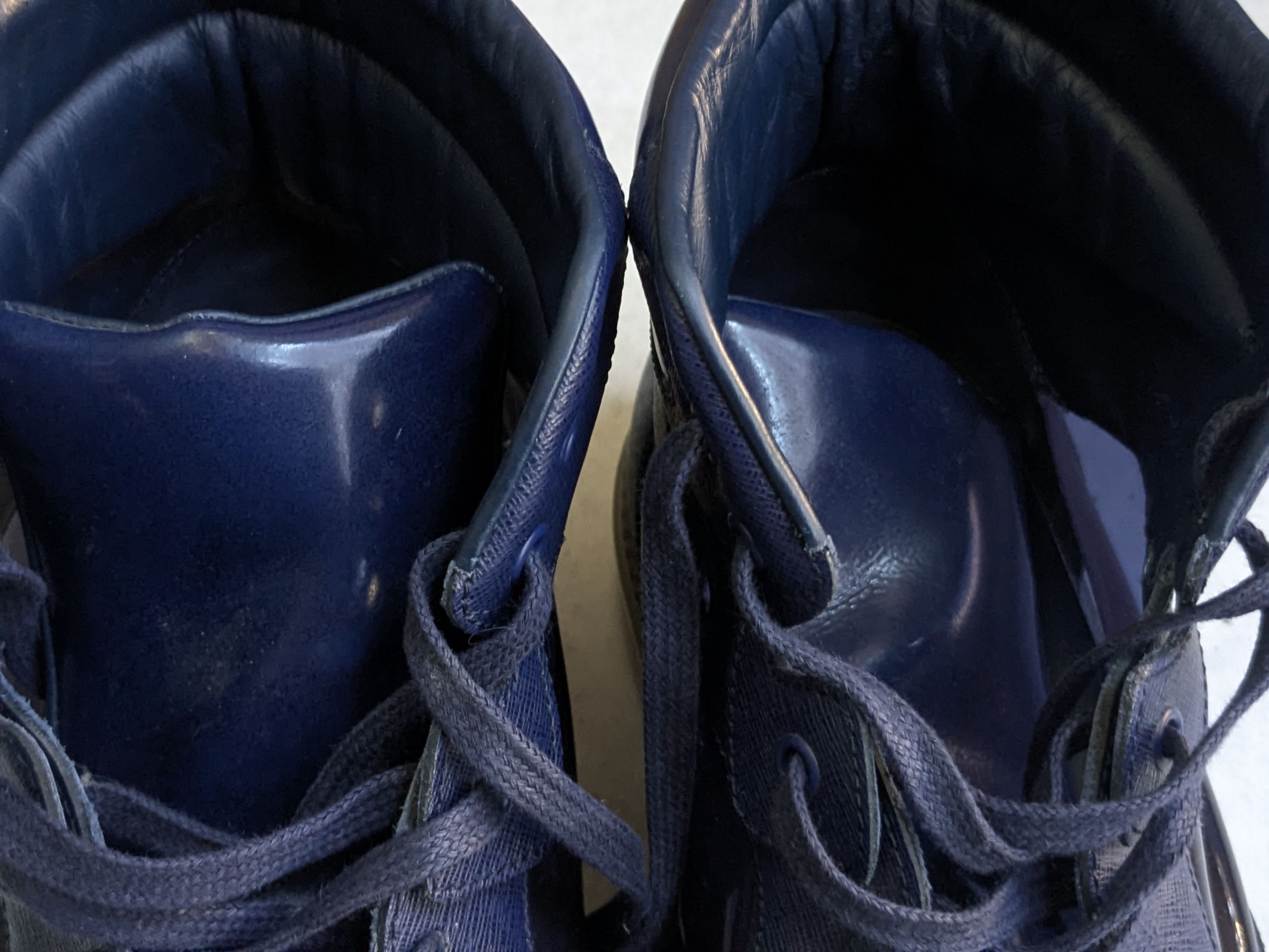 Balenciaga Balenciaga Arena Navy Blue 14 47 Leather High Tops Sneakers Size US 14 / EU 47 - 2 Thumbnail
