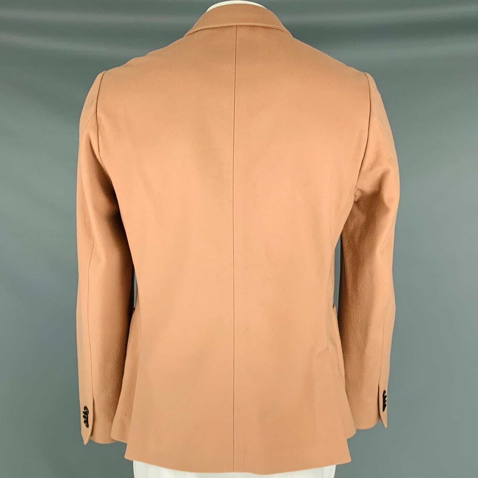 Paul Smith PAUL SMITH Size 44 Rose Wool Cashmere Notch Lapel Sport Coat Size 44R - 3 Thumbnail