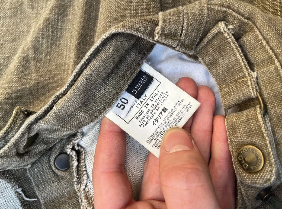 Dolce & Gabbana × Vintage AW2004 Dolce & Gabbana Grey Army Cargo Pants Size US 32 / EU 48 - 6 Thumbnail