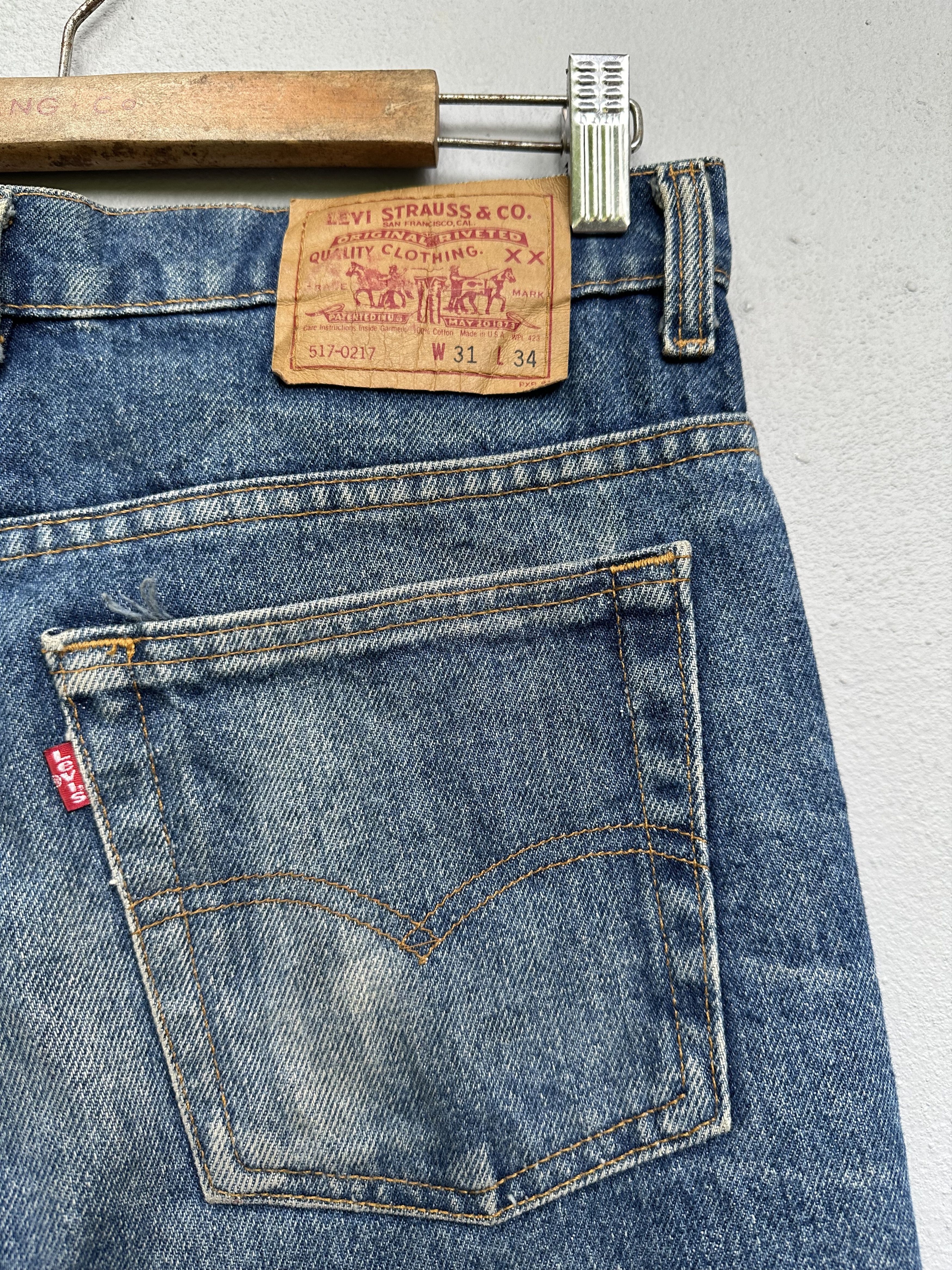 Levi's Vintage Clothing Vintage Early 90s Levi’s 517 Made In Usa Flare Jeans Size US 30 / EU 46 - 20 Thumbnail