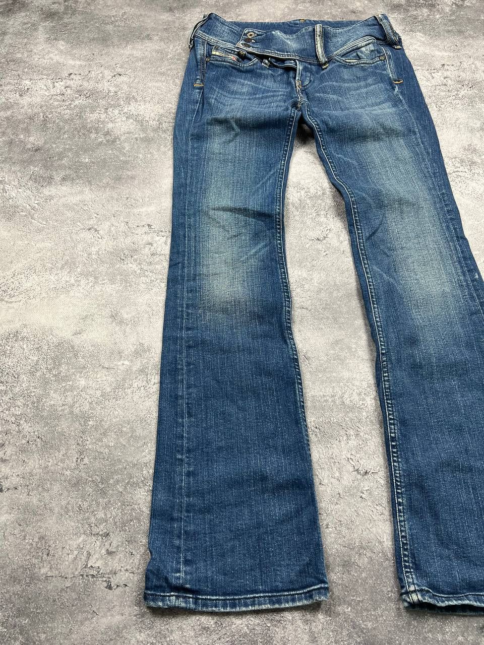 Diesel Vintage Diesel Jeans Flared Distressed Y2K Avant Garde Denim Size 32" / US 10 / IT 46 - 2 Thumbnail