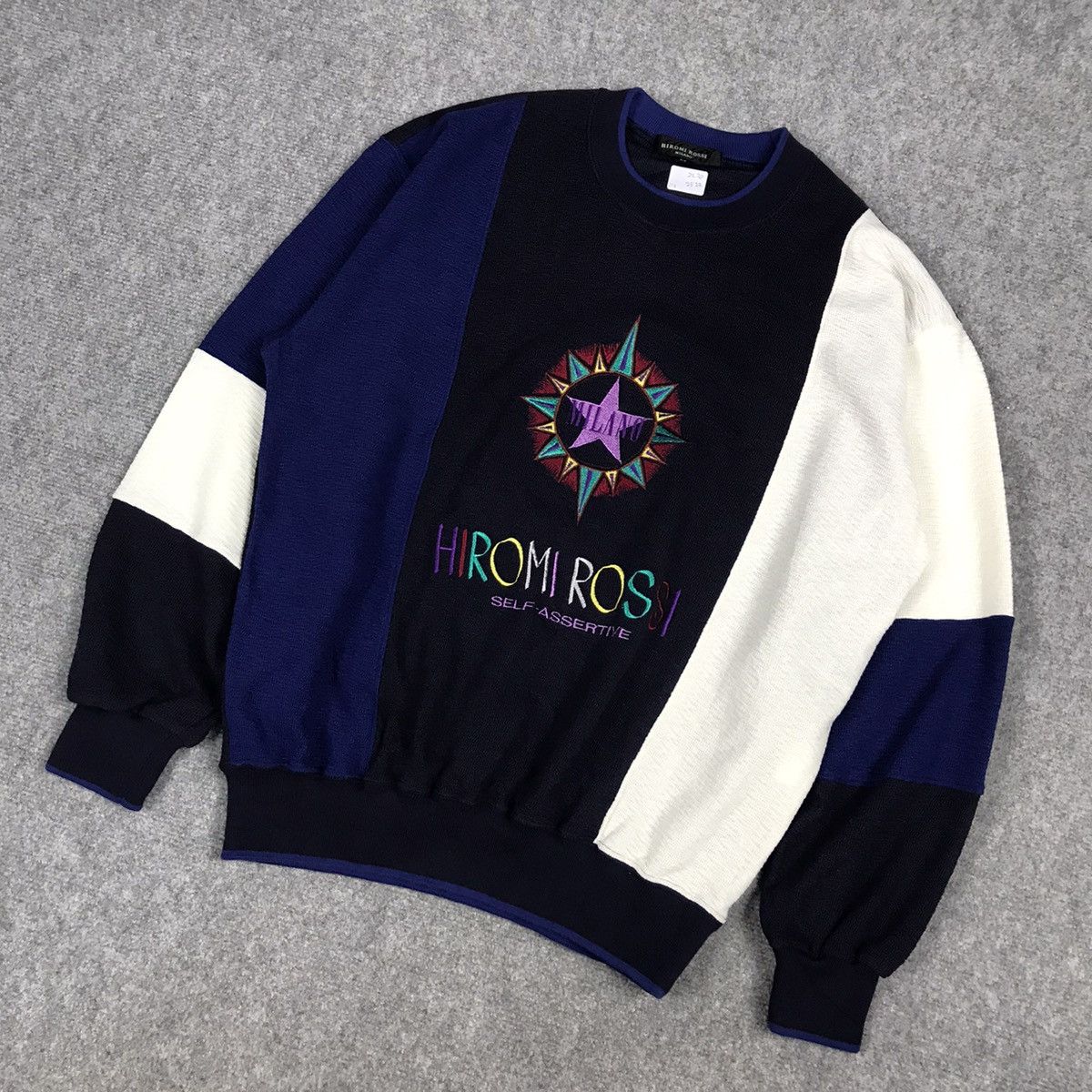 Japanese Brand HIROMI ROSSI JAPAN PATCHWORK MULTICOLOUR SWEATSHIRT Size US M / EU 48-50 / 2 - 3 Thumbnail