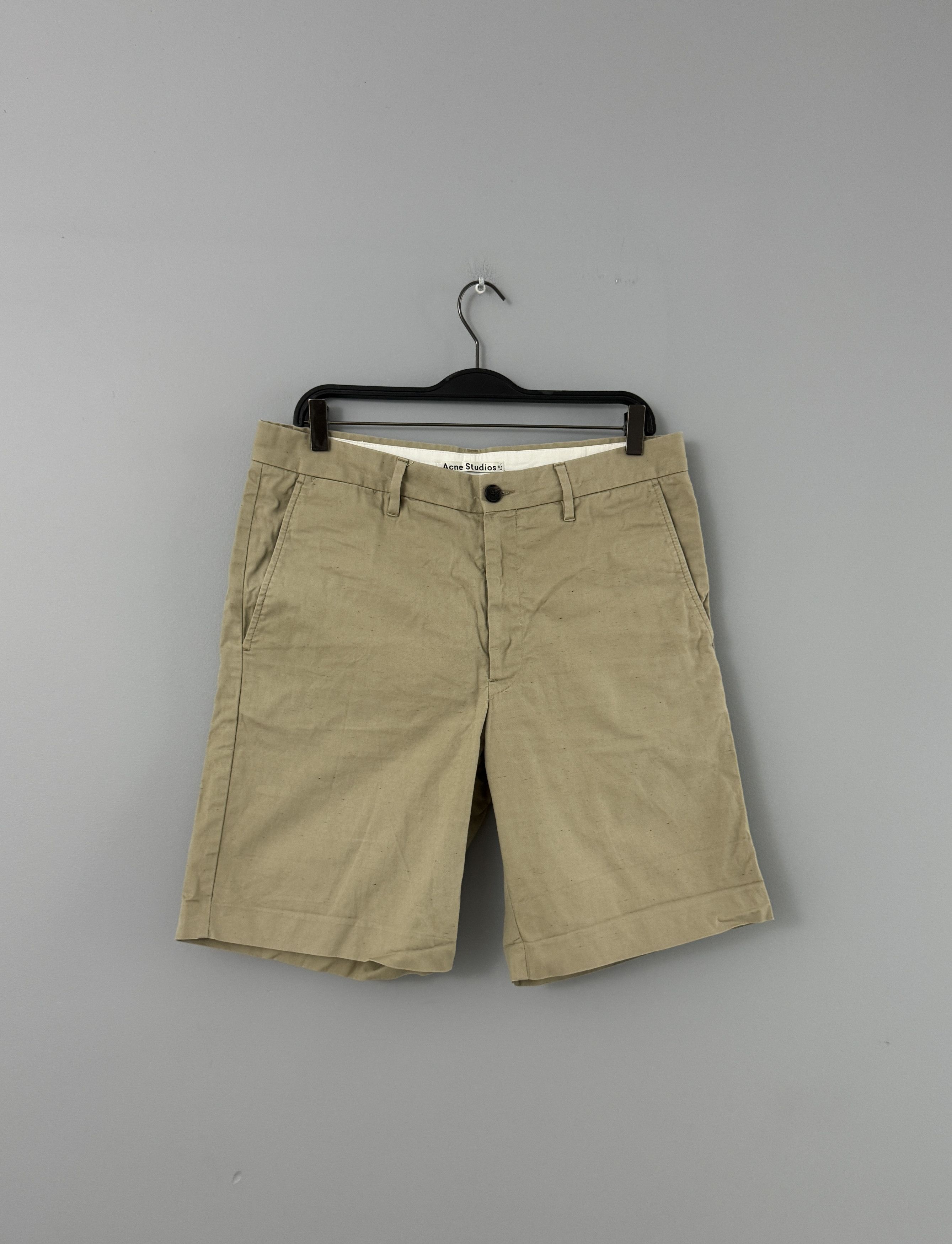 Acne Studios Acne Studios Adrian Dot Chino Shorts Trousers Beige Size 50 Size US 34 / EU 50 - 2 Thumbnail