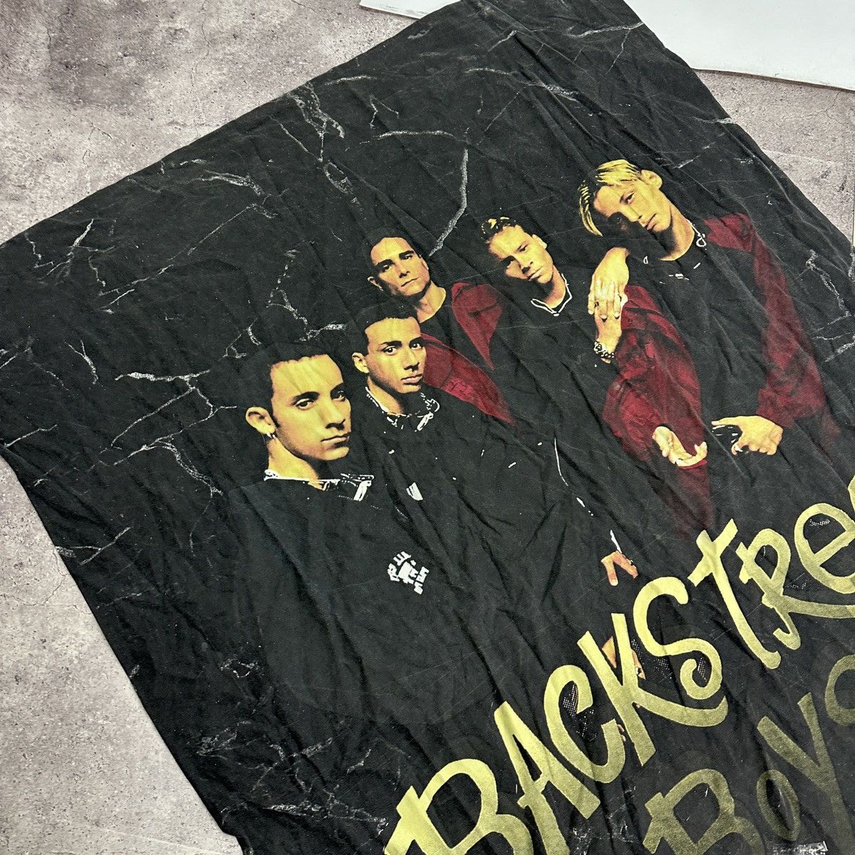 Band Tees Vintage 90s Back Street Boys washed pillow case y2k banner Size ONE SIZE - 3 Thumbnail