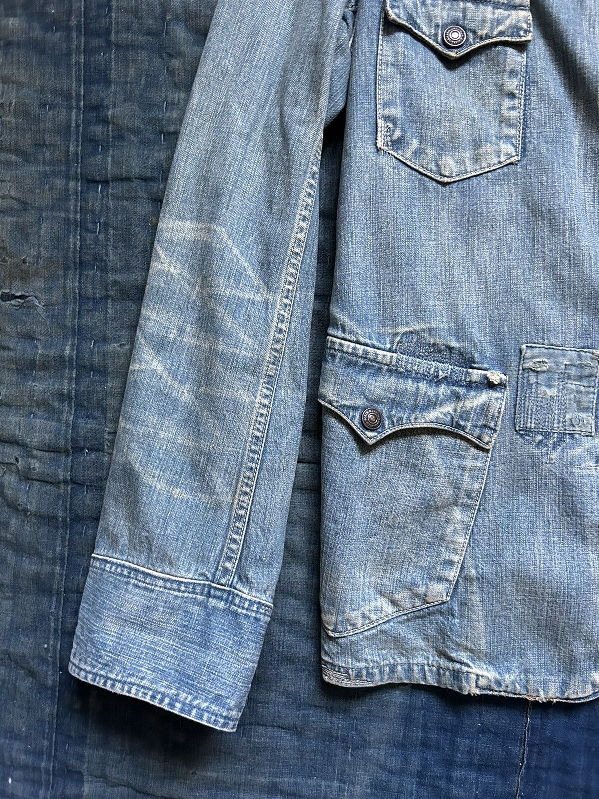 Kapital × Kapital Kountry Kapital damaged Studs coverall denim jacket Size US L / EU 52-54 / 3 - 5 Thumbnail
