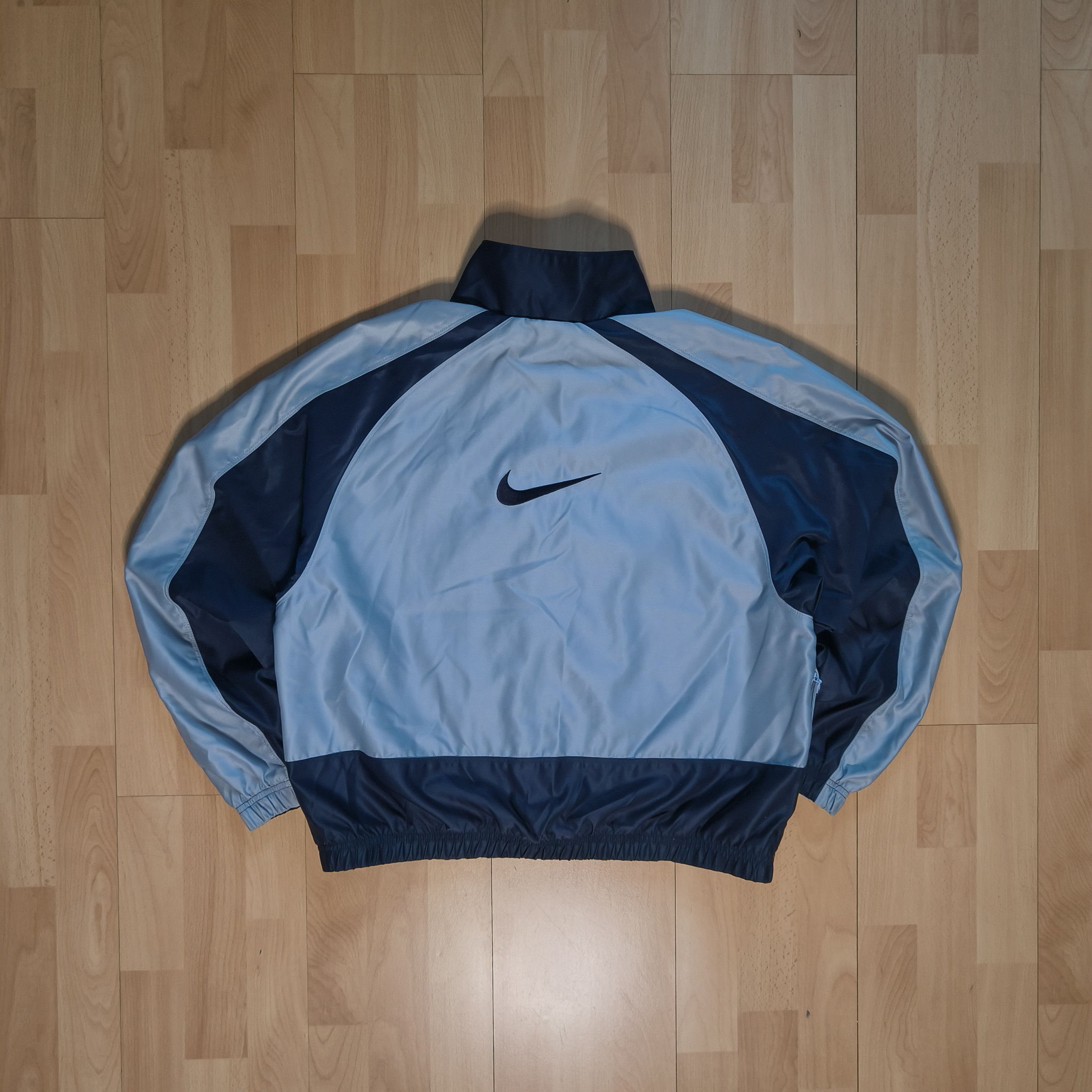 Nike Nike Vintage 90s Big Logo Reversible Jacket Size L / US 10 / IT 46 - 3 Thumbnail