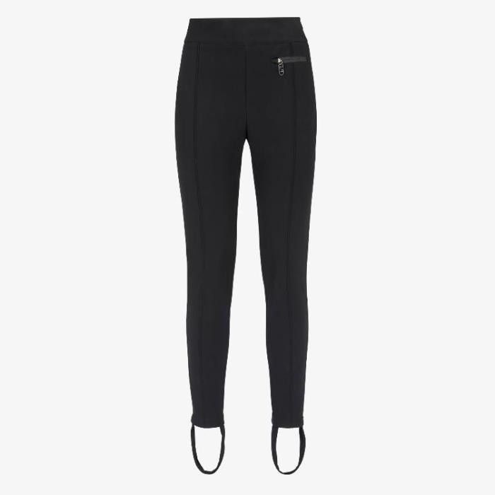 Fendi o1loc1c0426 Leggings in Black Size 28" / US 6 / IT 42 - 2 Thumbnail