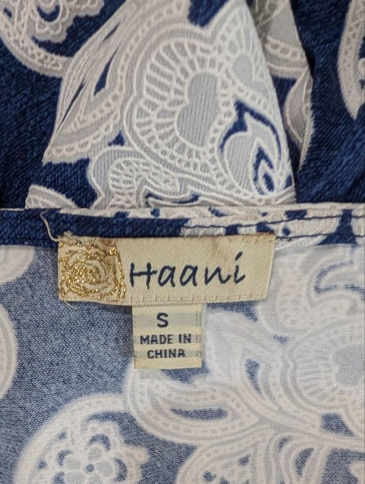 Cole Haan Haani Navy and White Floral Midi Dress Size S / US 4 / IT 40 - 2 Thumbnail