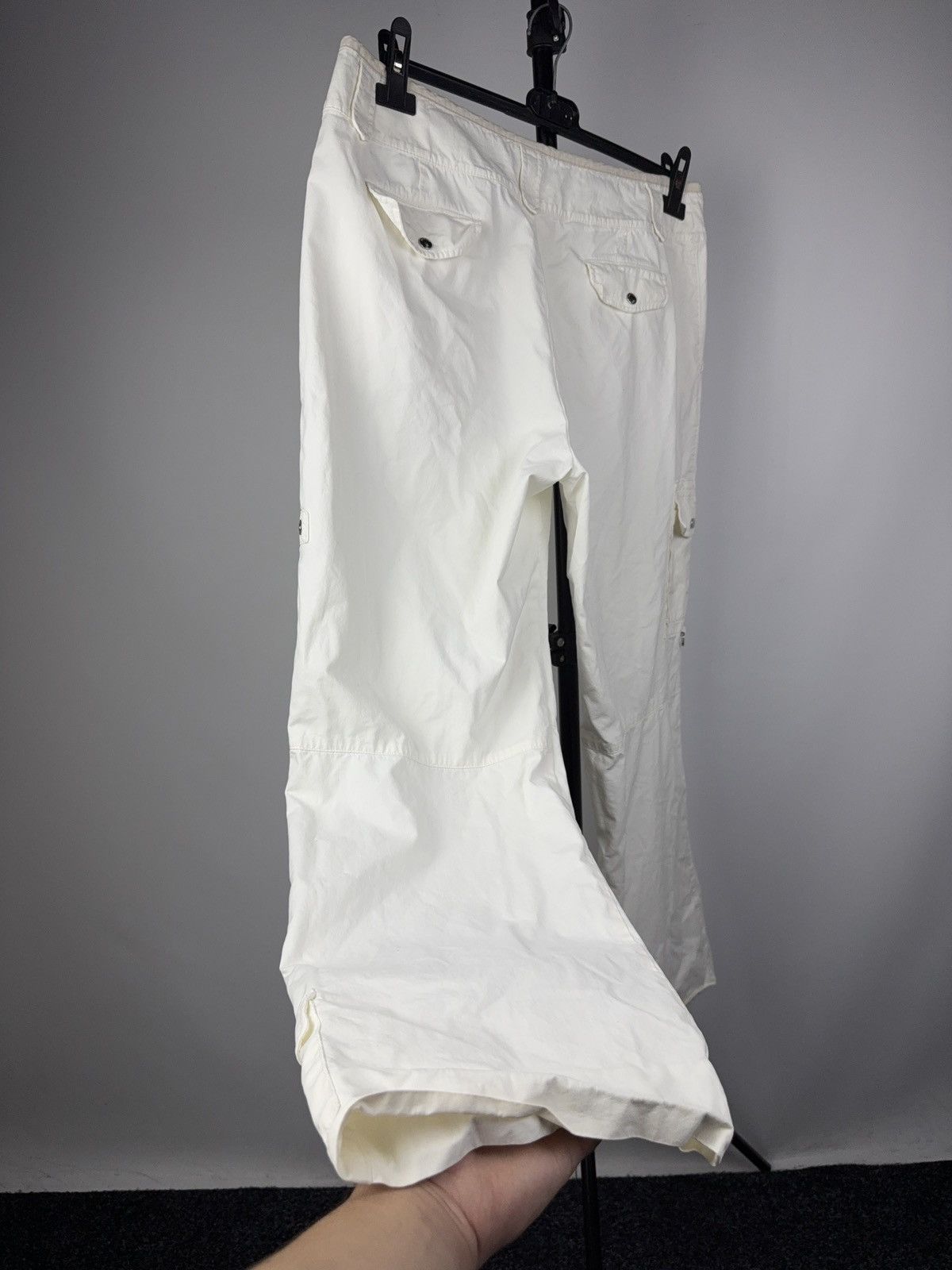 Bogner Avant Garde Y2K 00s Bogner White Technical Nylon Cargo Pants Size 33" - 13 Thumbnail