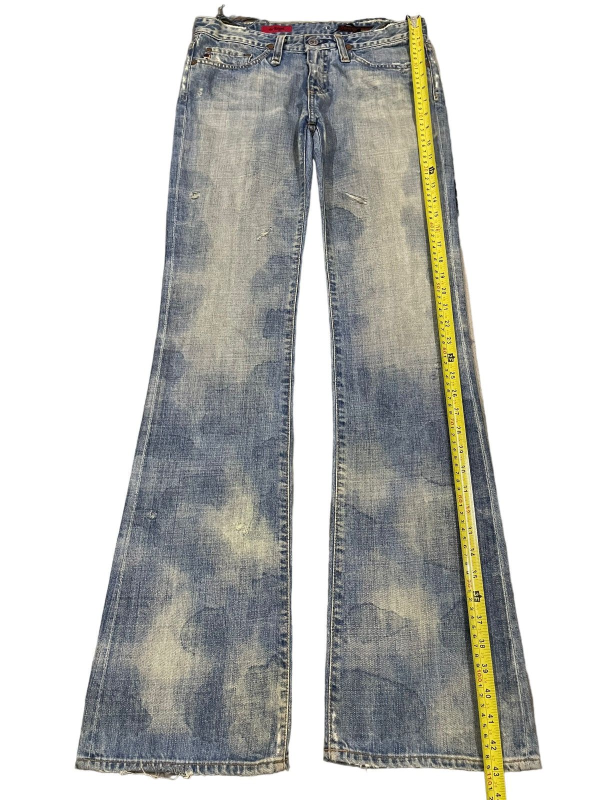 AG Adriano Goldschmied Vintage Usa Adriano Goldschmied Bleached Flare Jeans Size 29" - 10 Thumbnail