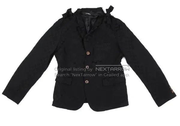 Comme des Garcons Comme Des Garcons Black retro pattern bow suit top Size S / US 4 / IT 40 - 2 Thumbnail
