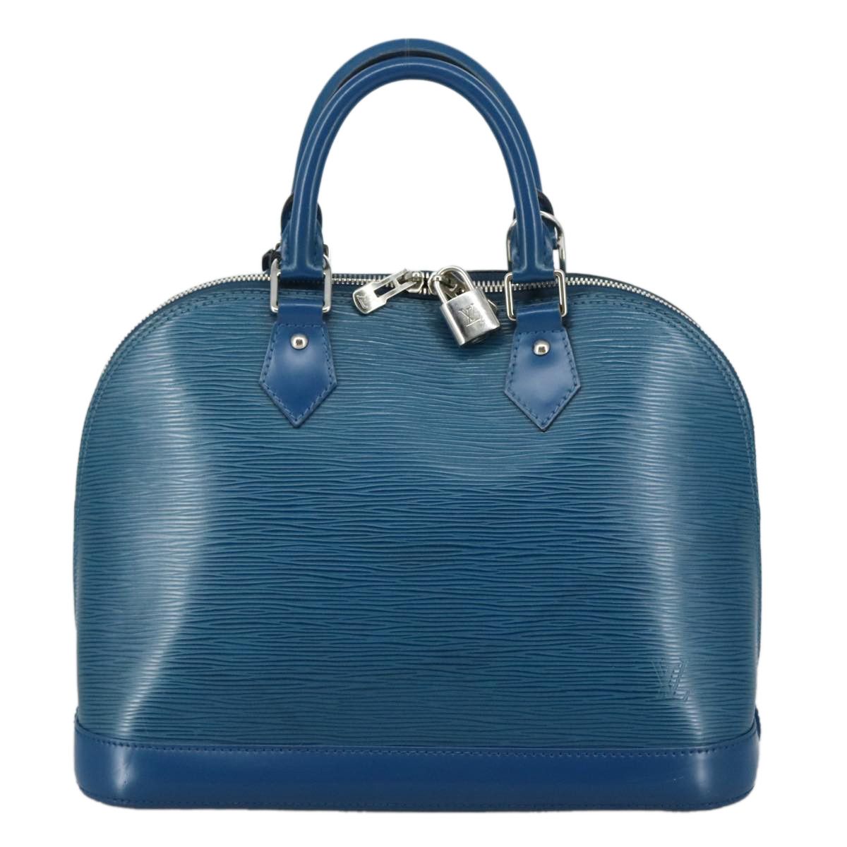 Louis Vuitton Alma Blue Leather Handbag (Pre-Owned) Size ONE SIZE - 1 Thumbnail