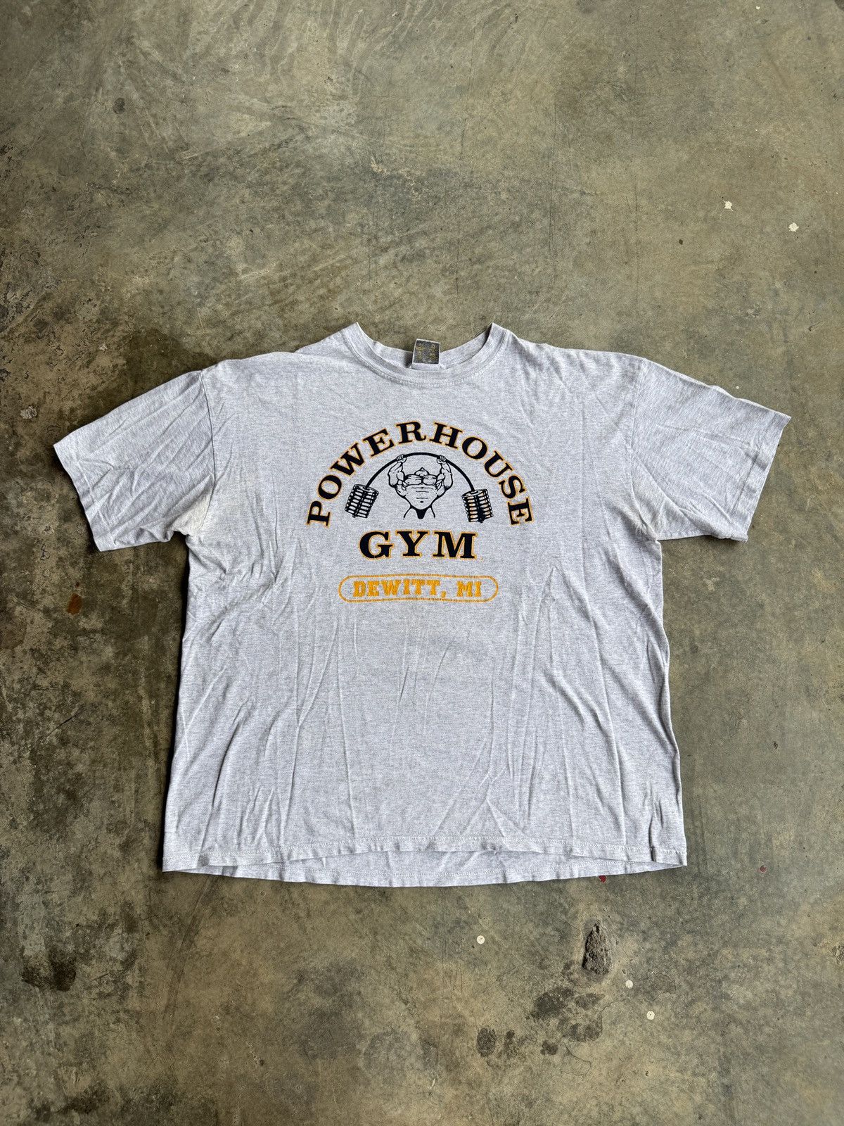 Vintage *RARE* VINTAGE 90s POWERHOUSE GYM TEE DORIAN YATES Size US XXL / EU 58 / 5 - 1 Thumbnail