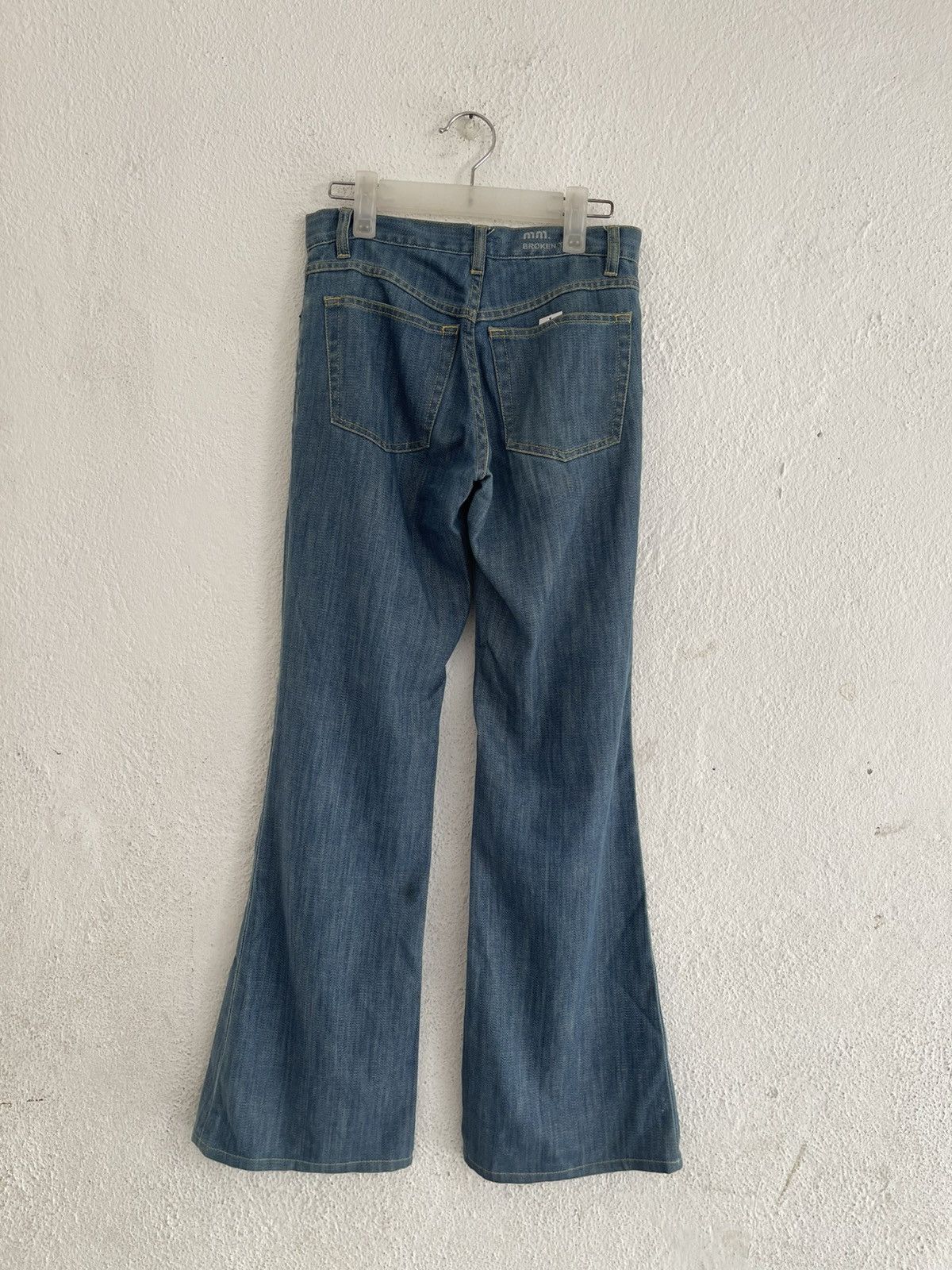 Miu Miu Miu Miu Broken Twill Bootcut Flare Jeans Size 28" / US 6 / IT 42 - 10 Thumbnail