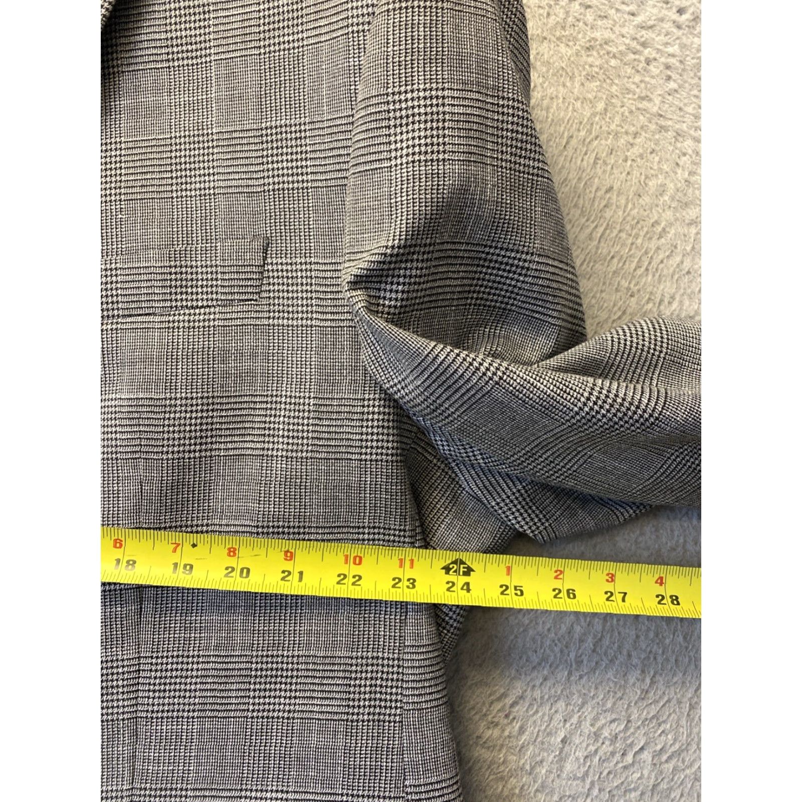 Ralph Lauren Ralph Lauren Blazer Jacket Glen Plaid Gents Flex 48R Gray Plaid / 142-17 Size 48R - 5 Thumbnail