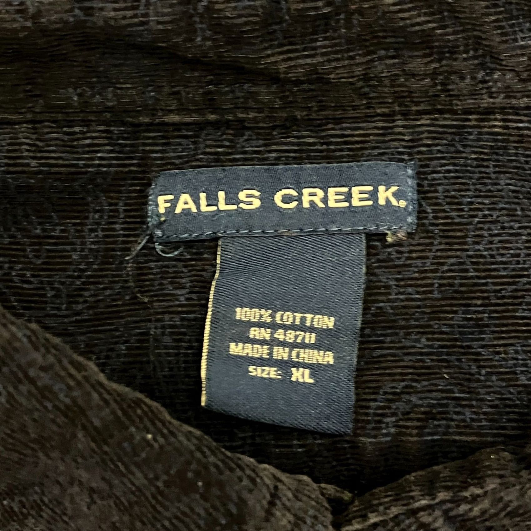 Vintage Falls Creek Corduroy Shirt Mens XL Navy Blue Long Sleeve Button Down Size US XL / EU 56 / 4 - 4 Thumbnail