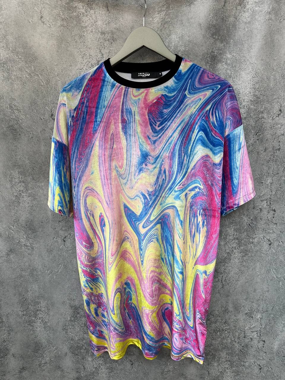 Jaded London Jaded London Psychedelic Marble Swirl Oversized Velour Dress Size M / US 6-8 / IT 42-44 - 2 Thumbnail