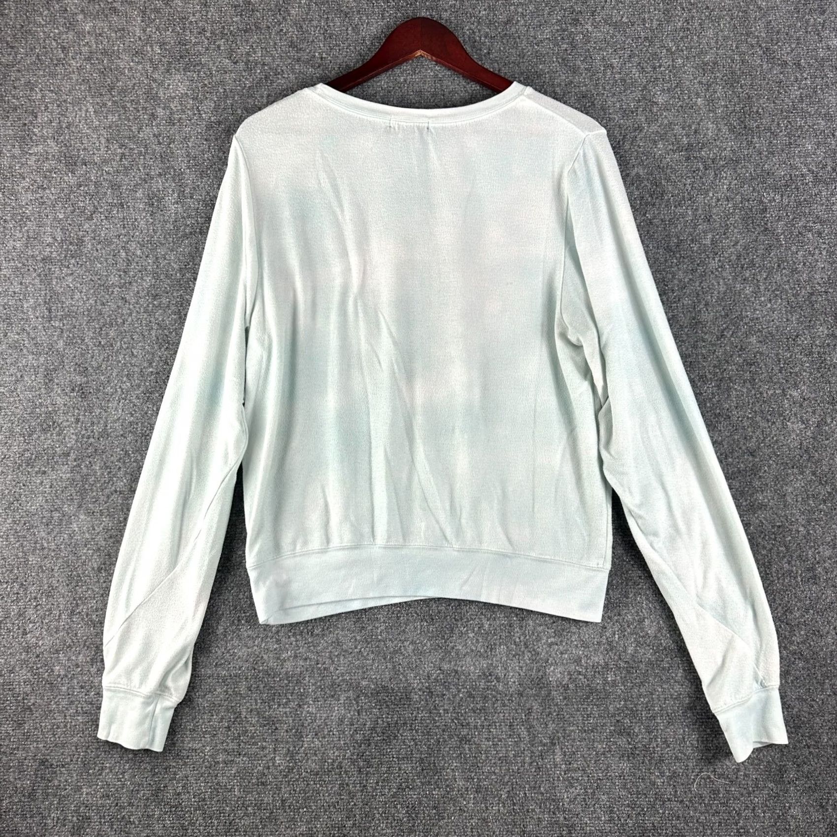 Wildfox Wildfox Sweatshirt Womens M Blue Heart Rib Hem Cuffs Pullover Regular Size M / US 6-8 / IT 42-44 - 6 Thumbnail