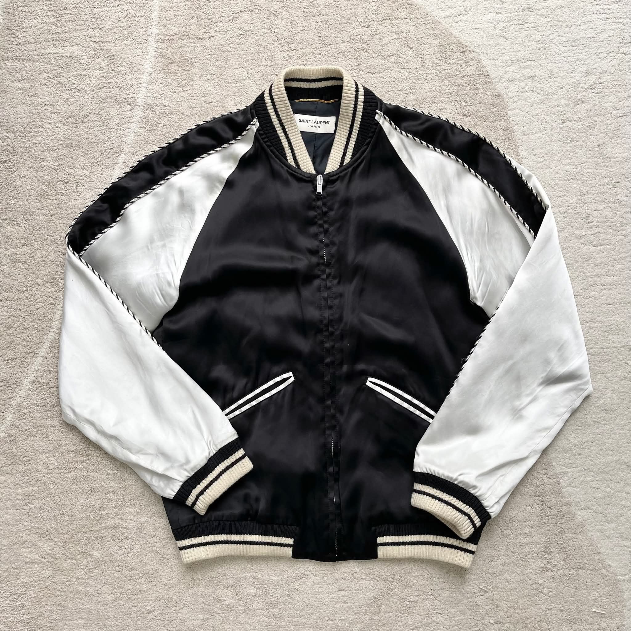 Hedi Slimane × Saint Laurent Paris HEDI SLIMANE X SAINT LAURENT BLOOD LUSTER VARSITY JACKET F38 Size S / US 4 / IT 40 - 6 Thumbnail