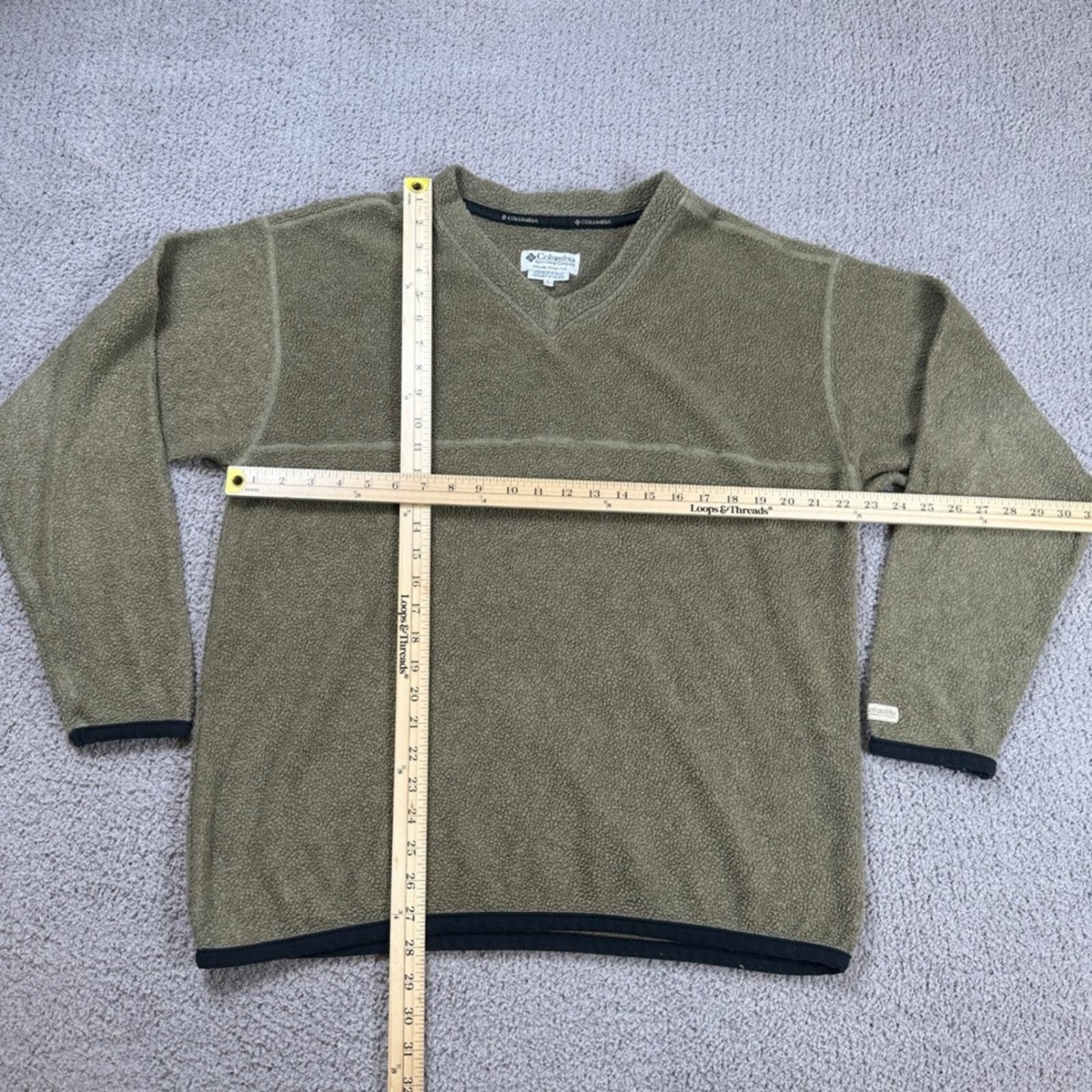 Columbia Vintage Columbia Sherpa Fleece Pullover Men L Green V Neck Size US L / EU 52-54 / 3 - 2 Thumbnail