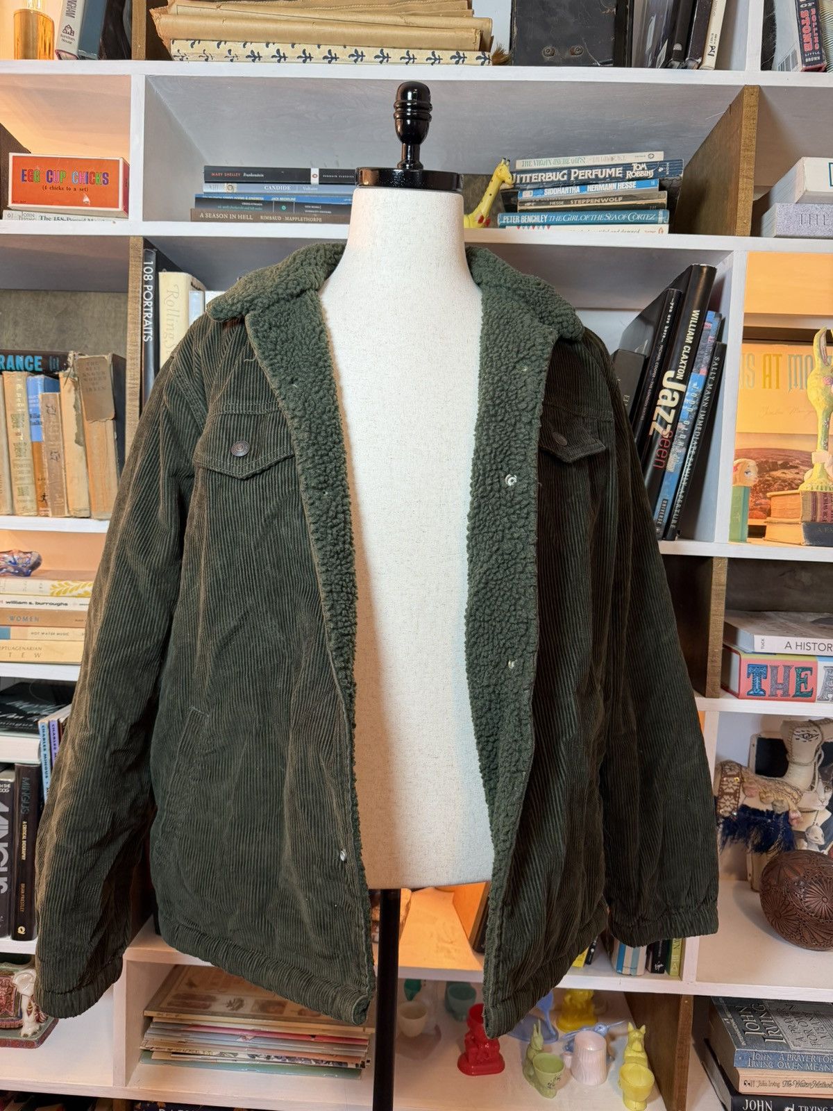 Levi's Levi’s Corduroy Sherpa Jacket in Green Size US L / EU 52-54 / 3 - 2 Thumbnail