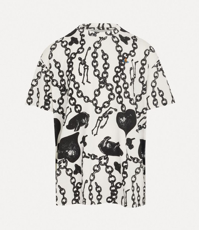 Vivienne Westwood o1srvl11e0326 Oversized T-Shirt in Black/White Size US M / EU 48-50 / 2 - 1 Thumbnail
