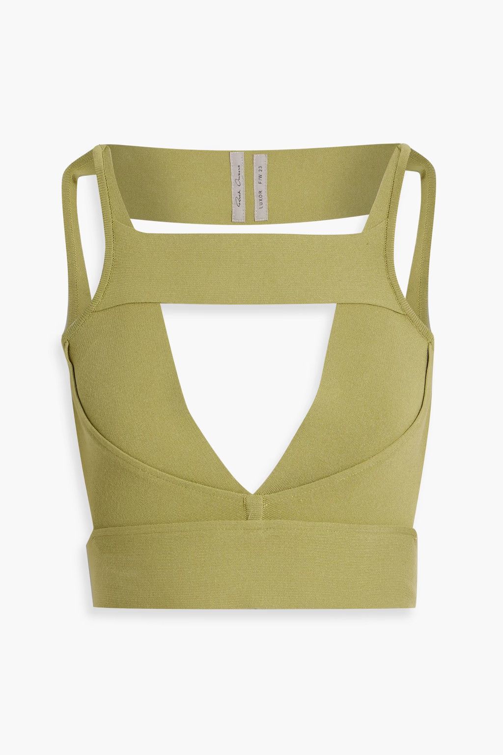 Rick Owens o1y0126 Crop Top in Green Size S / US 4 / IT 40 - 1 Thumbnail