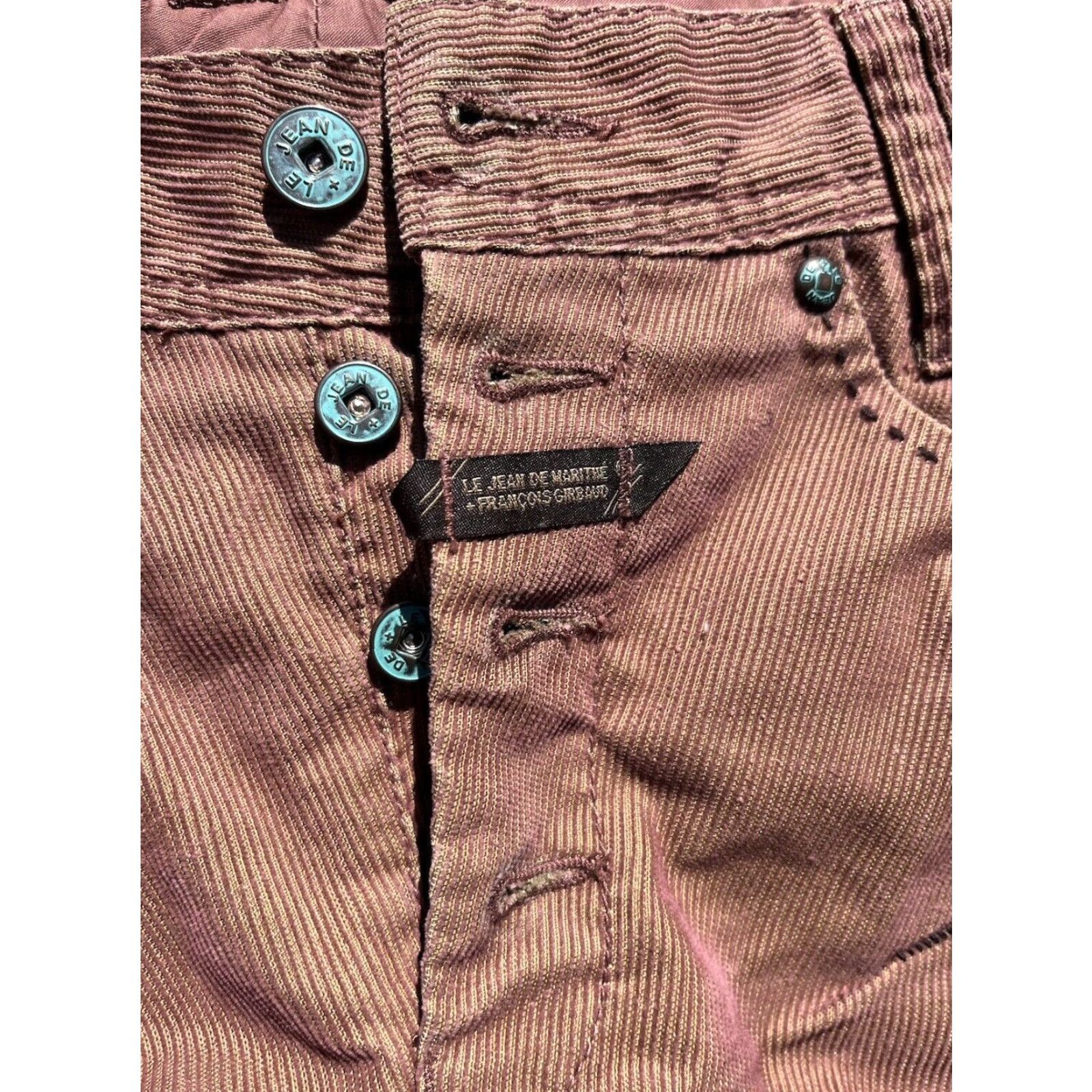 Vintage VINTAGE Marithe Francois Girbaud Pants Women Brown Corduroy 26 90s Parachute Carpenter Slim Straight 90s Logo Mens Womens Boys Girls Size 26" / US 2 / IT 38 - 3 Thumbnail