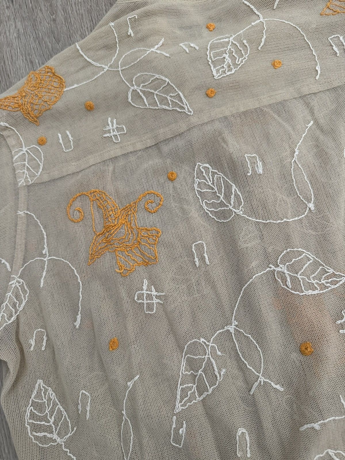 Bode Bode Lilium Short Sleeve Camp Collar Shirt Embroidered Size US S / EU 44-46 / 1 - 4 Thumbnail