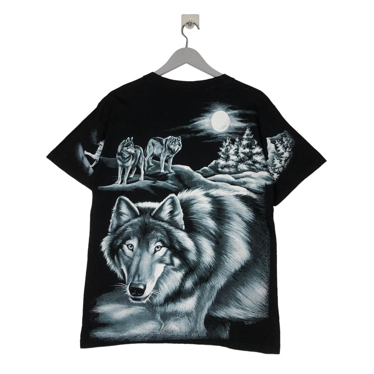 Vintage 🔥90’s Vintage Turners Original Wolf Big Logo T-Shirt Size US M / EU 48-50 / 2 - 6 Thumbnail